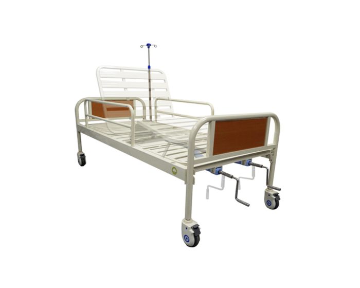 cama con piecera y cabecera imitacion madera