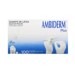 Guante Ambiderm Plus Liso Blanco C/100 Pzas