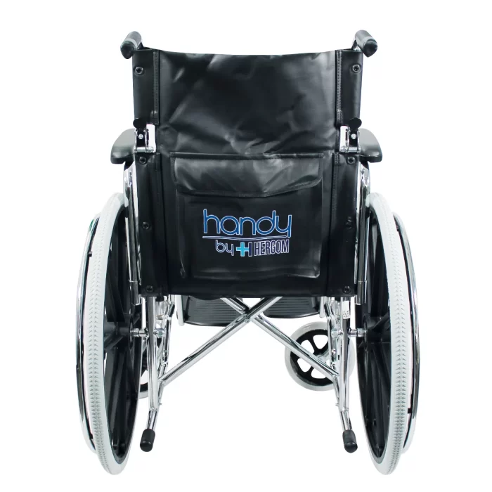 silla de ruedas cromada
