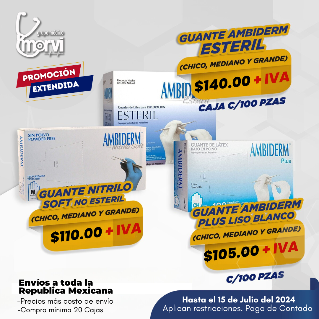 Guantes Ambiderm para uso medico en oferta